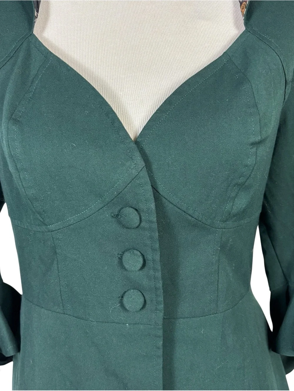 Harry Potter Hot Topic Textbook Overcoat Women Size XL Green Jacket Coat Corset